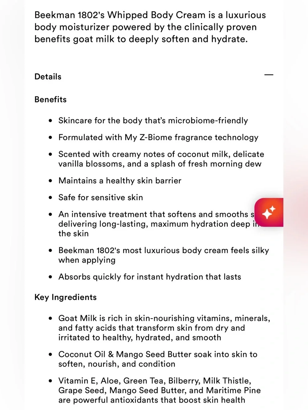 Beekman 1802 Pistachio & Dark Cherry Body Cream